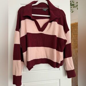 Cropped sweater striped